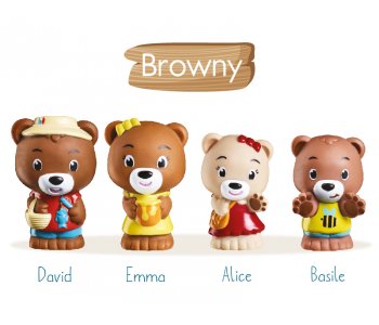 4 characters "Browny" family