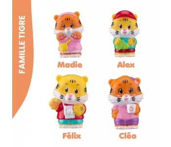 4 personnages famille « Tigre »